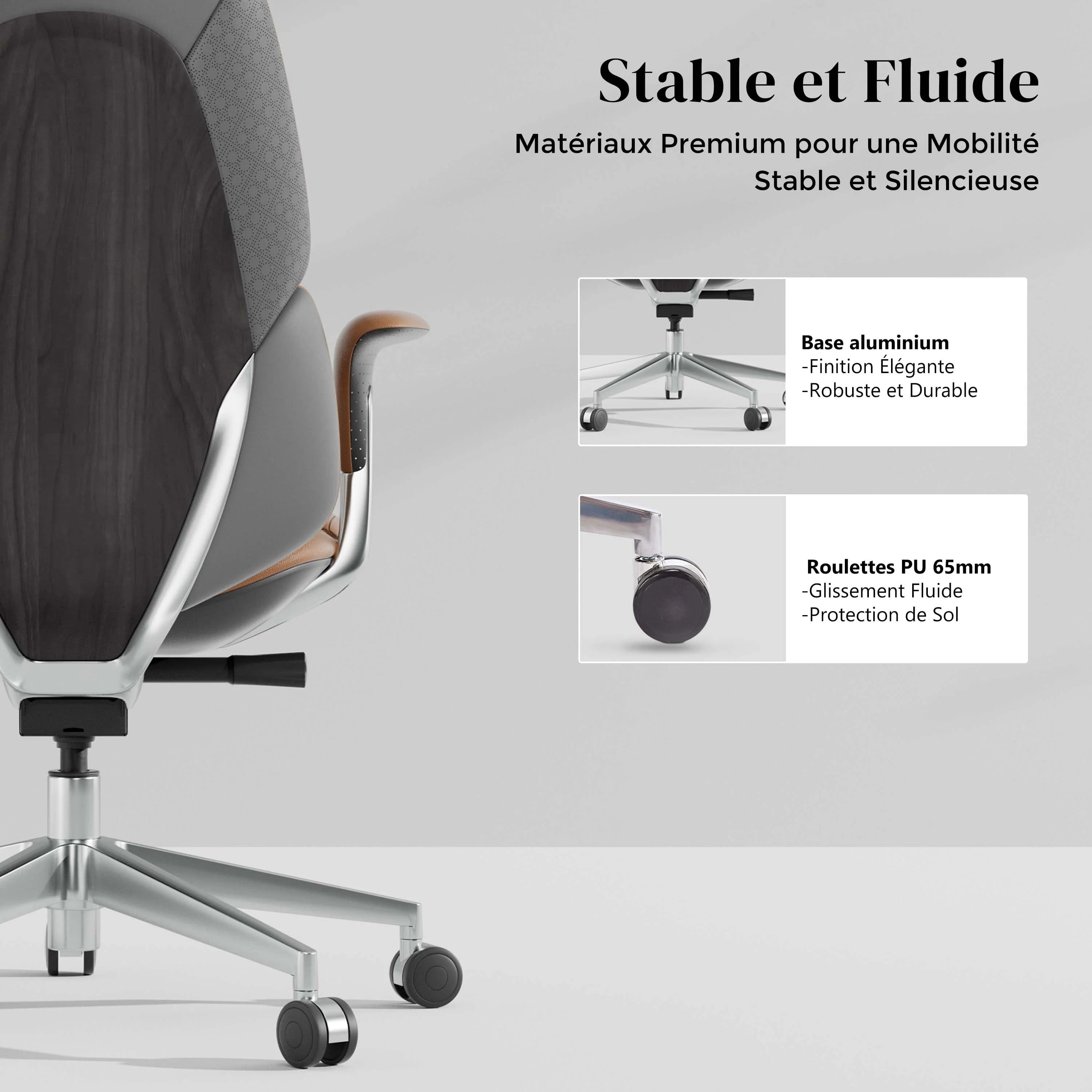 Nolan Chaise en Cuir avec Design Classique