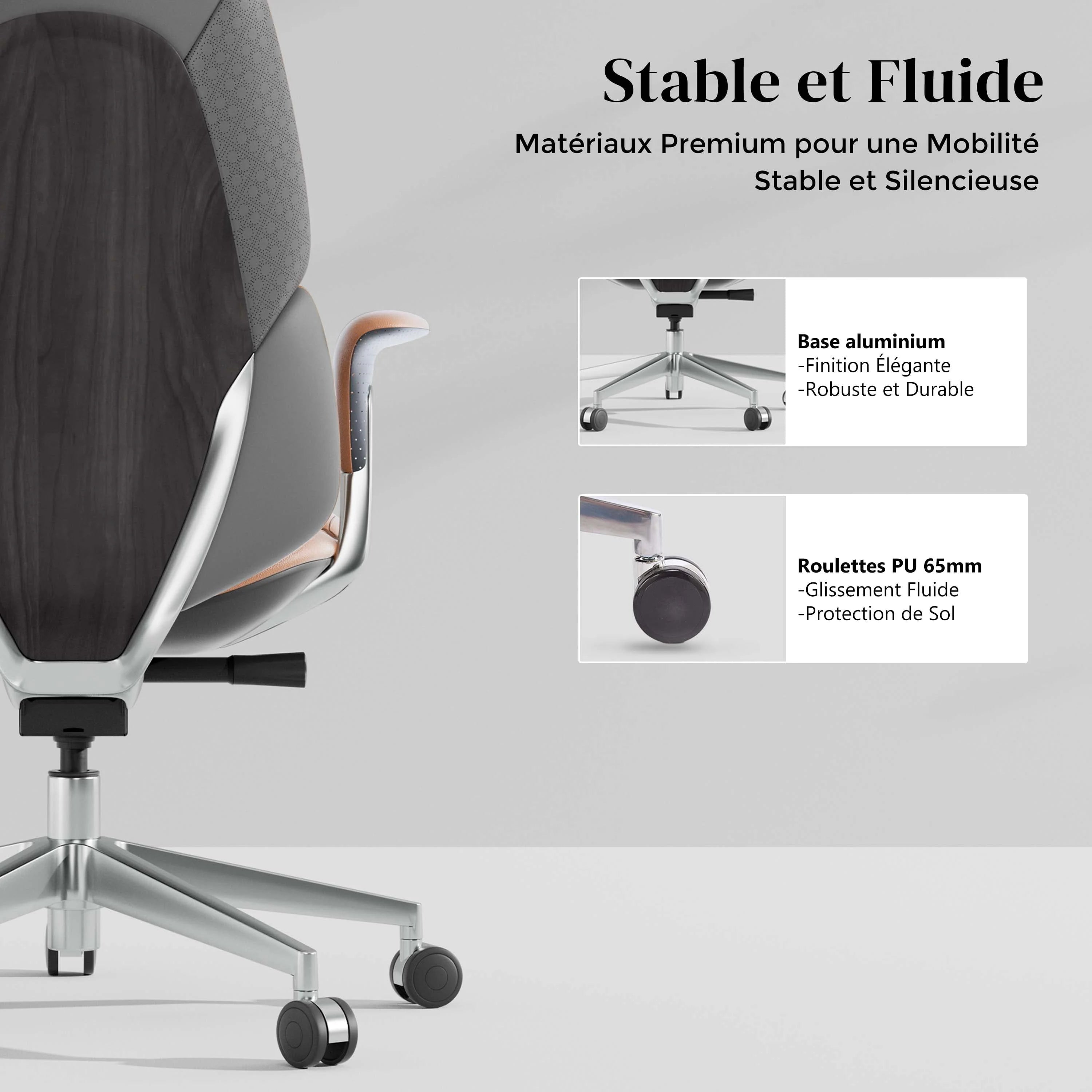 Nyla Chaise en Cuir avec Réglage Facile