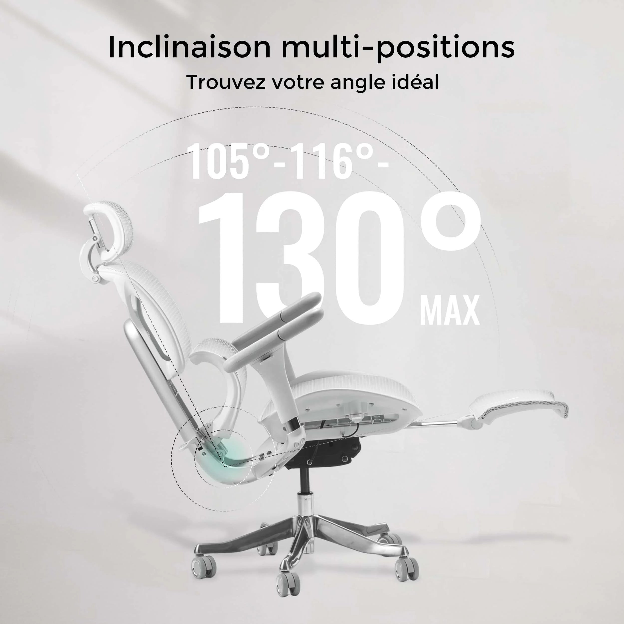 S9 Pro Chaise de bureau ergonomique avec réglage One-Touch