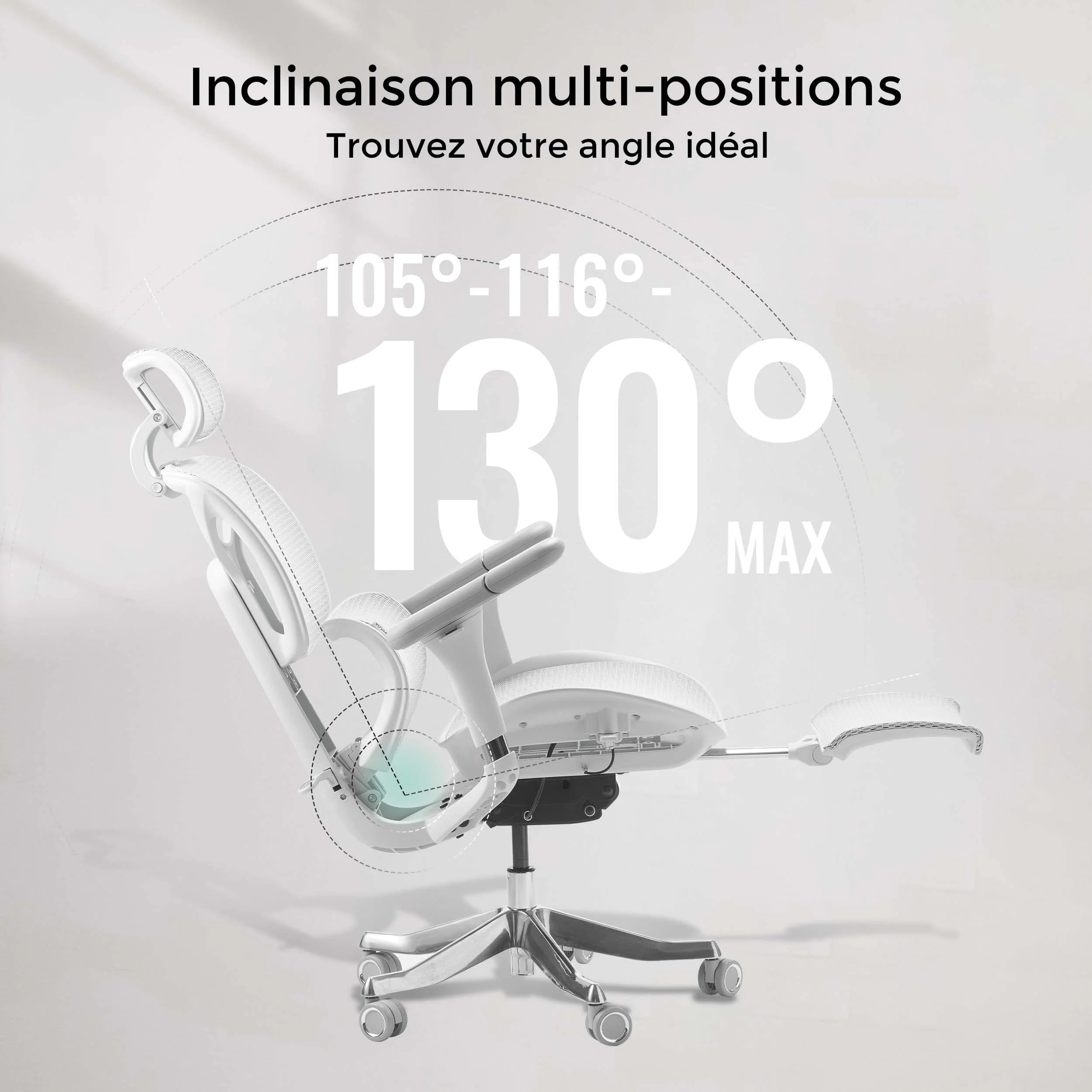 S9 Pro Chaise de bureau ergonomique avec réglage One-Touch