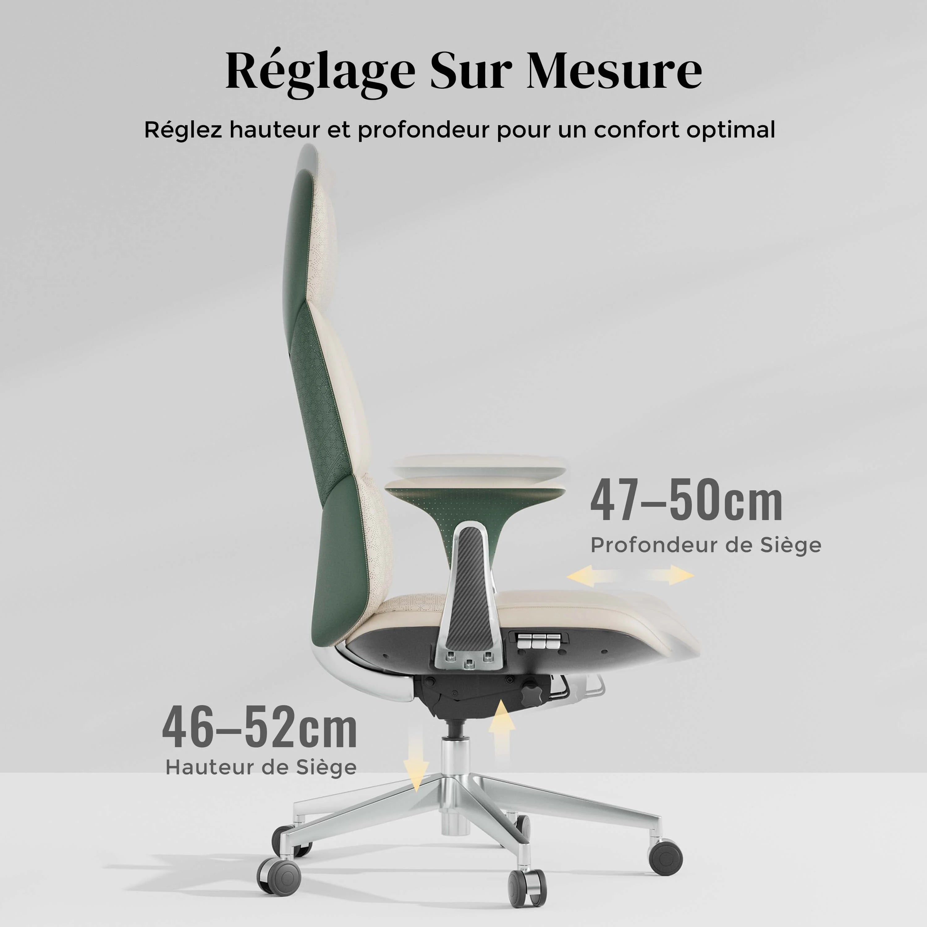 Nolan Chaise en Cuir avec Design Classique
