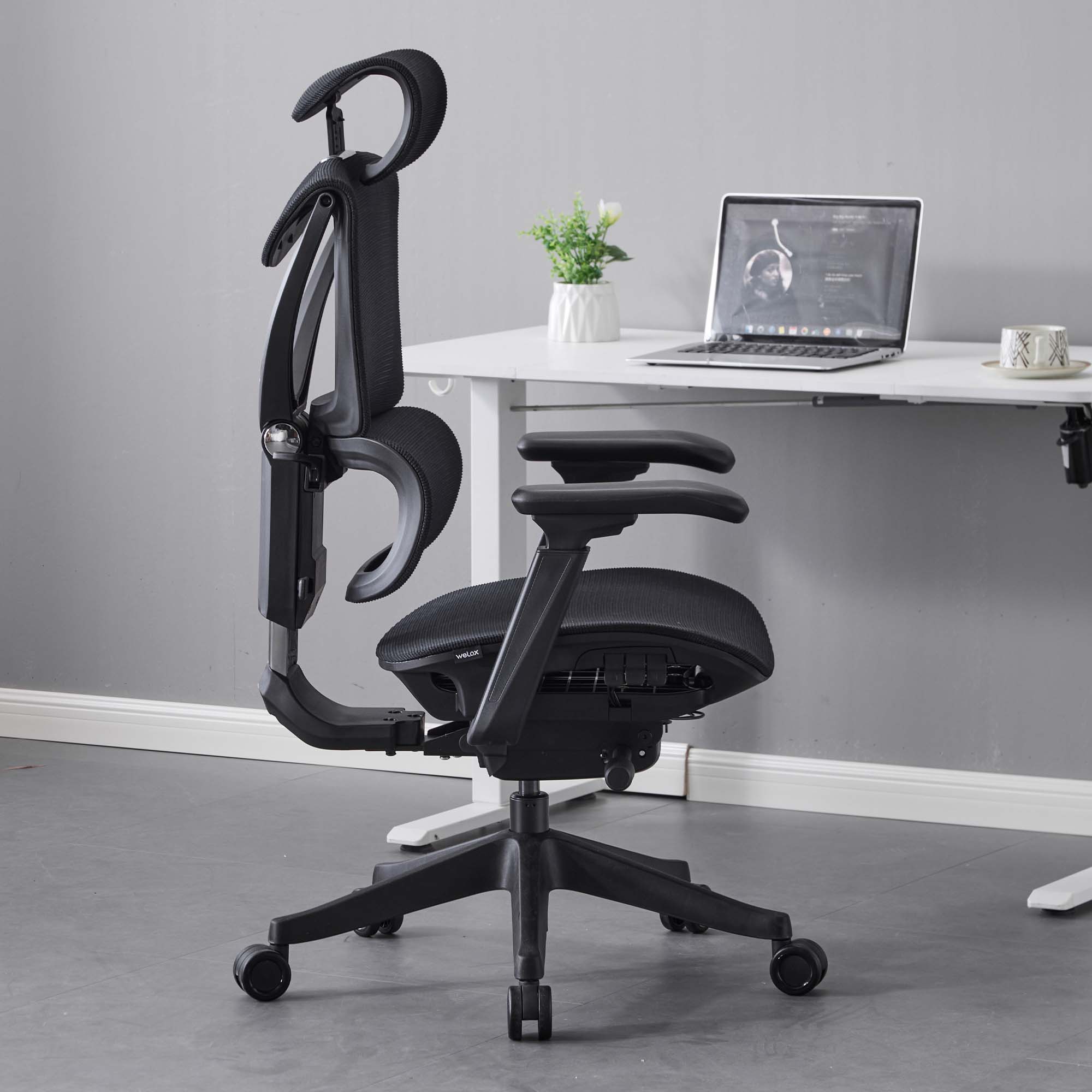 S7 Chaise de bureau ergonomique avec réglage à trois boutons