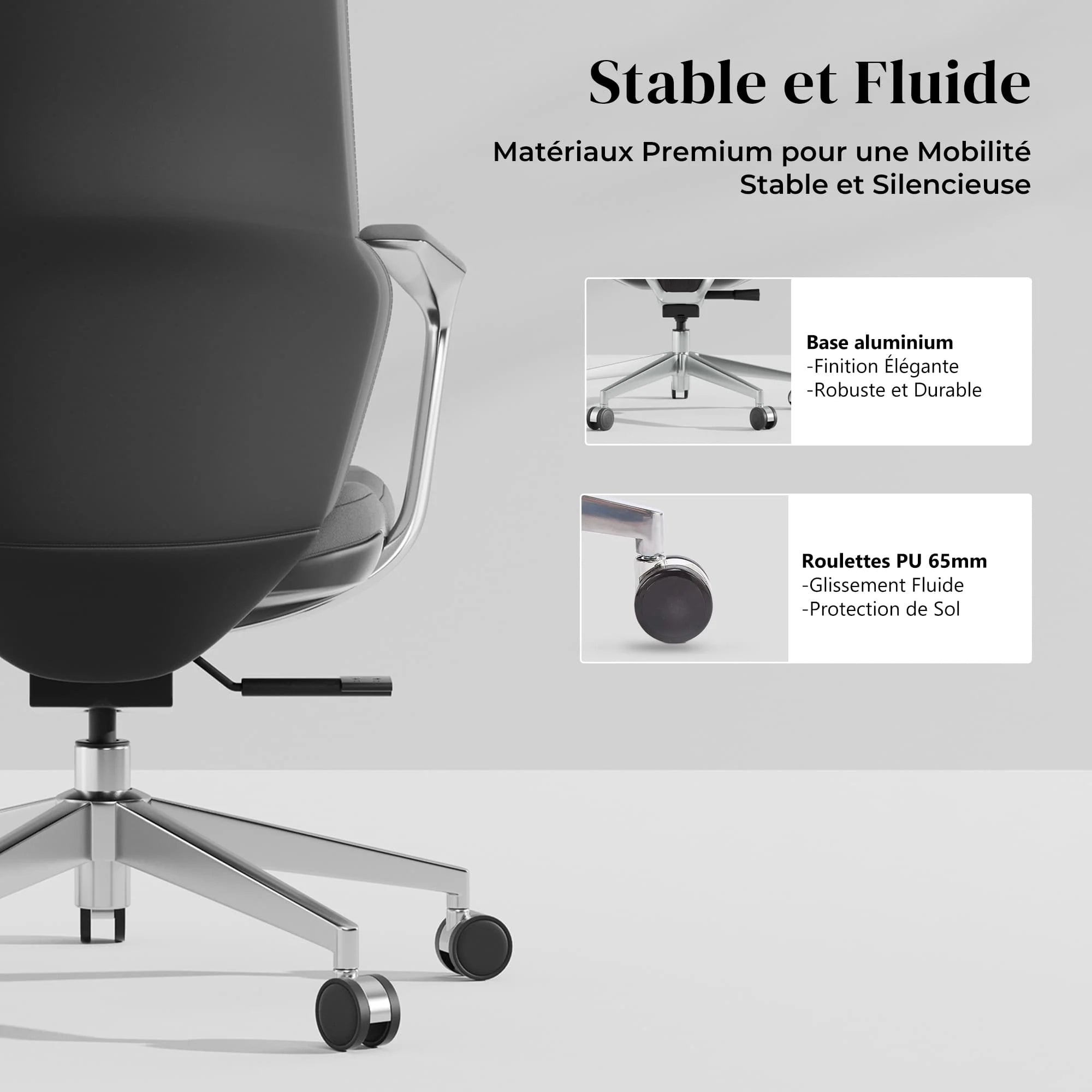 Nolan Chaise en Cuir avec Design Classique