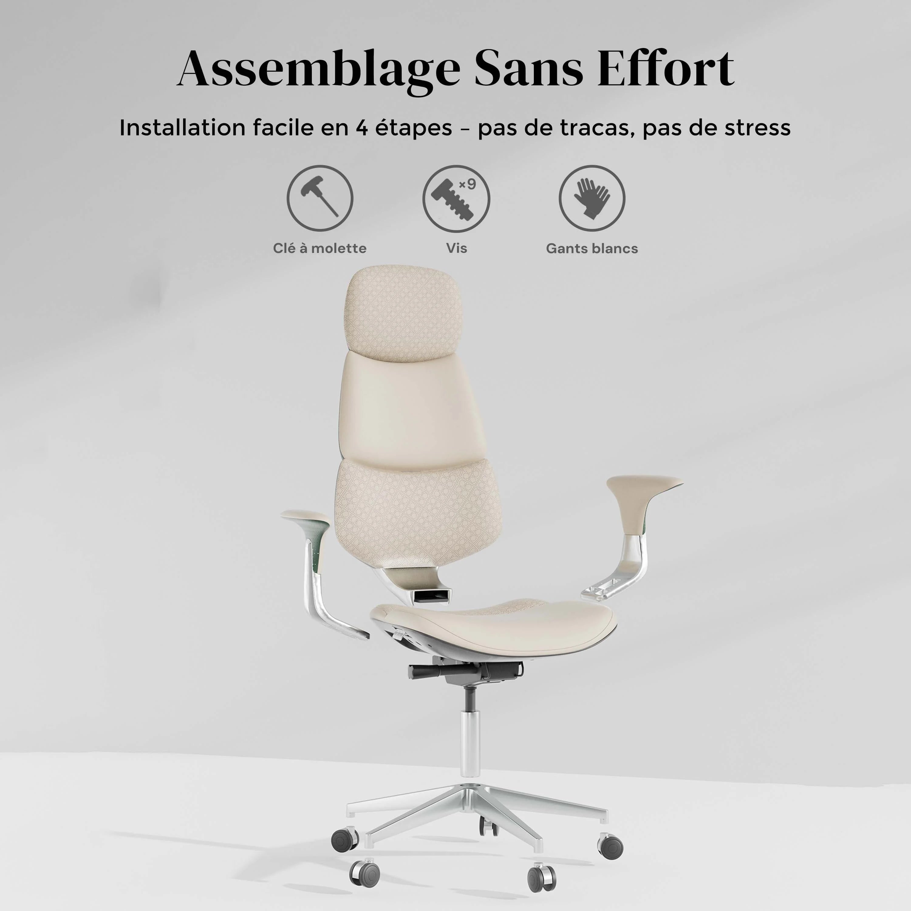 Nolan Chaise en Cuir avec Design Classique