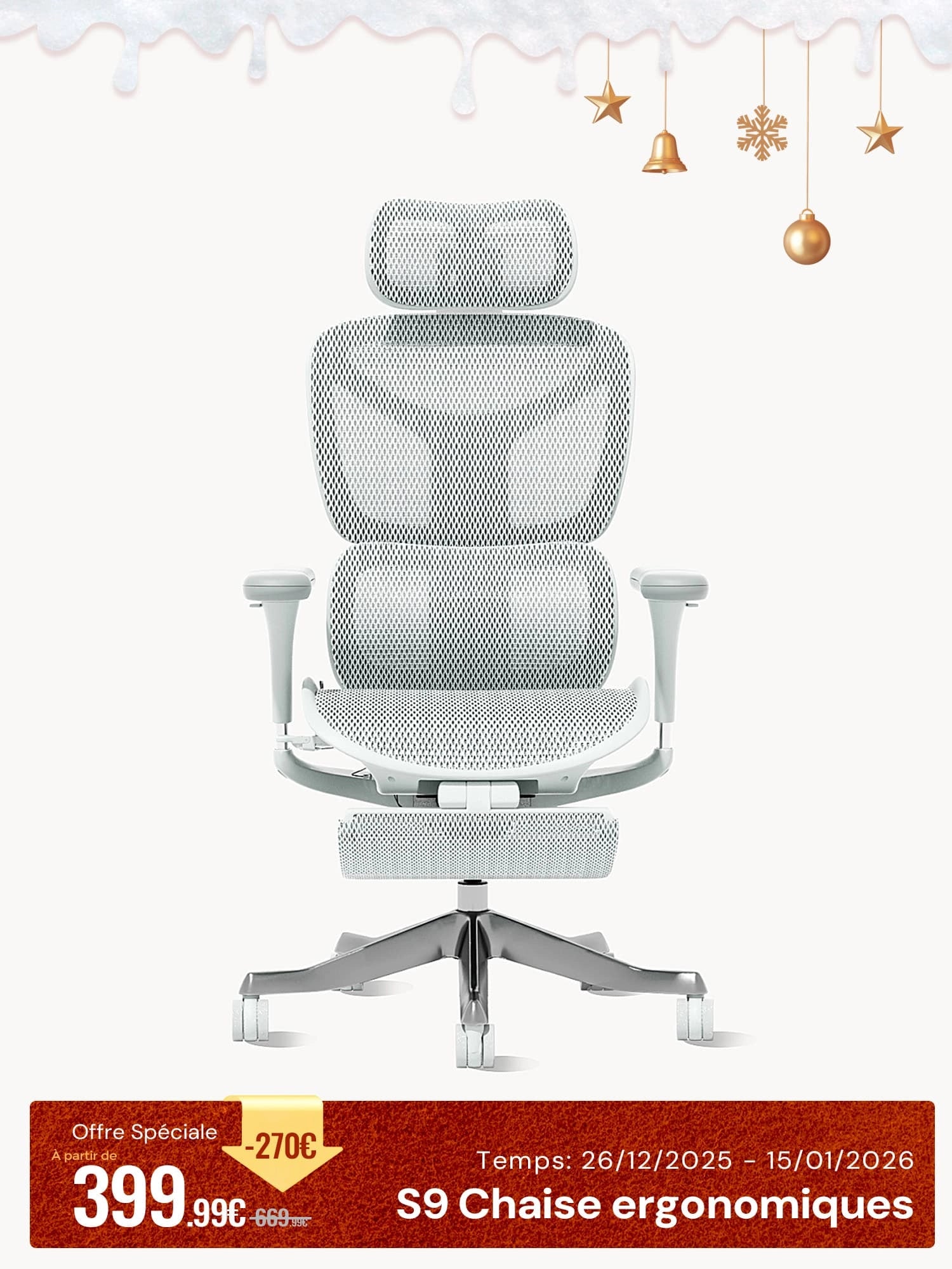 S9 Pro Chaise ergonomiques