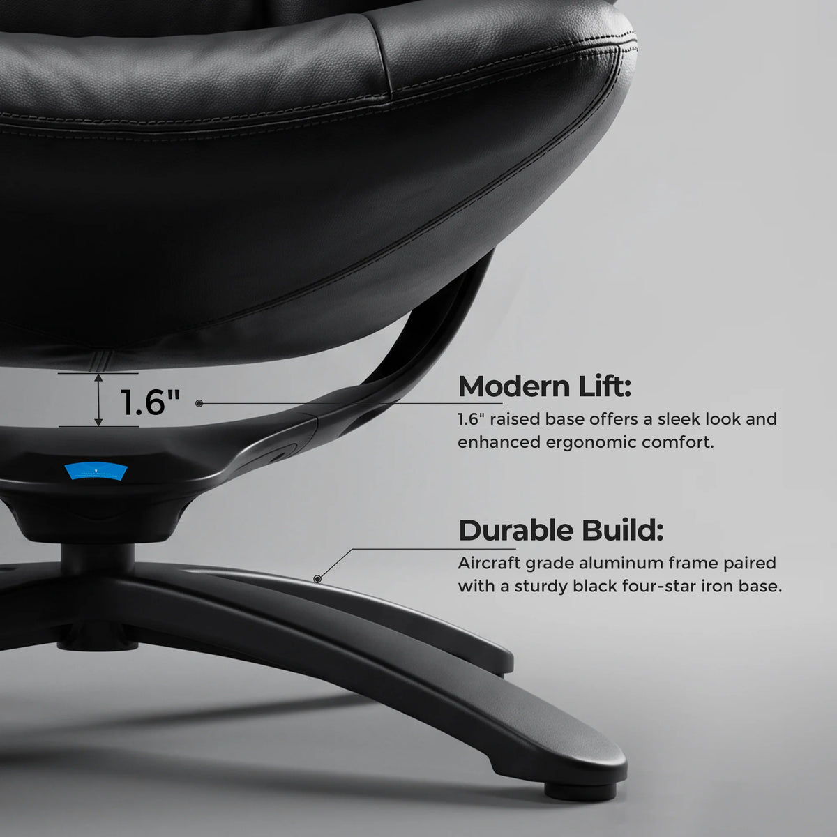 Mesa Fauteuil de détente avec repose-pieds