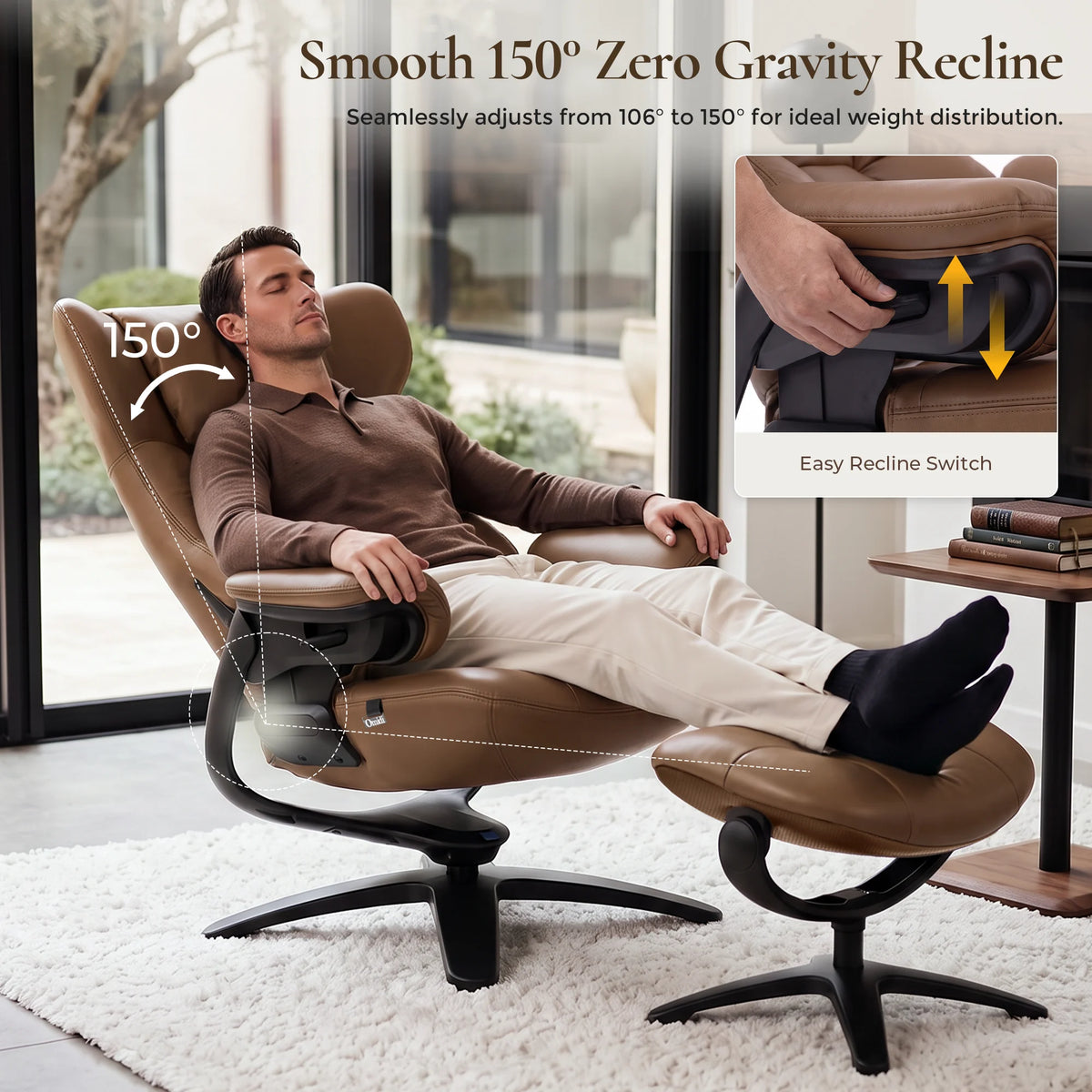 Mesa Fauteuil de détente avec repose-pieds