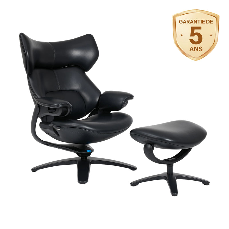 Miro Fauteuil de détente avec repose-pieds et appui-tête réglable