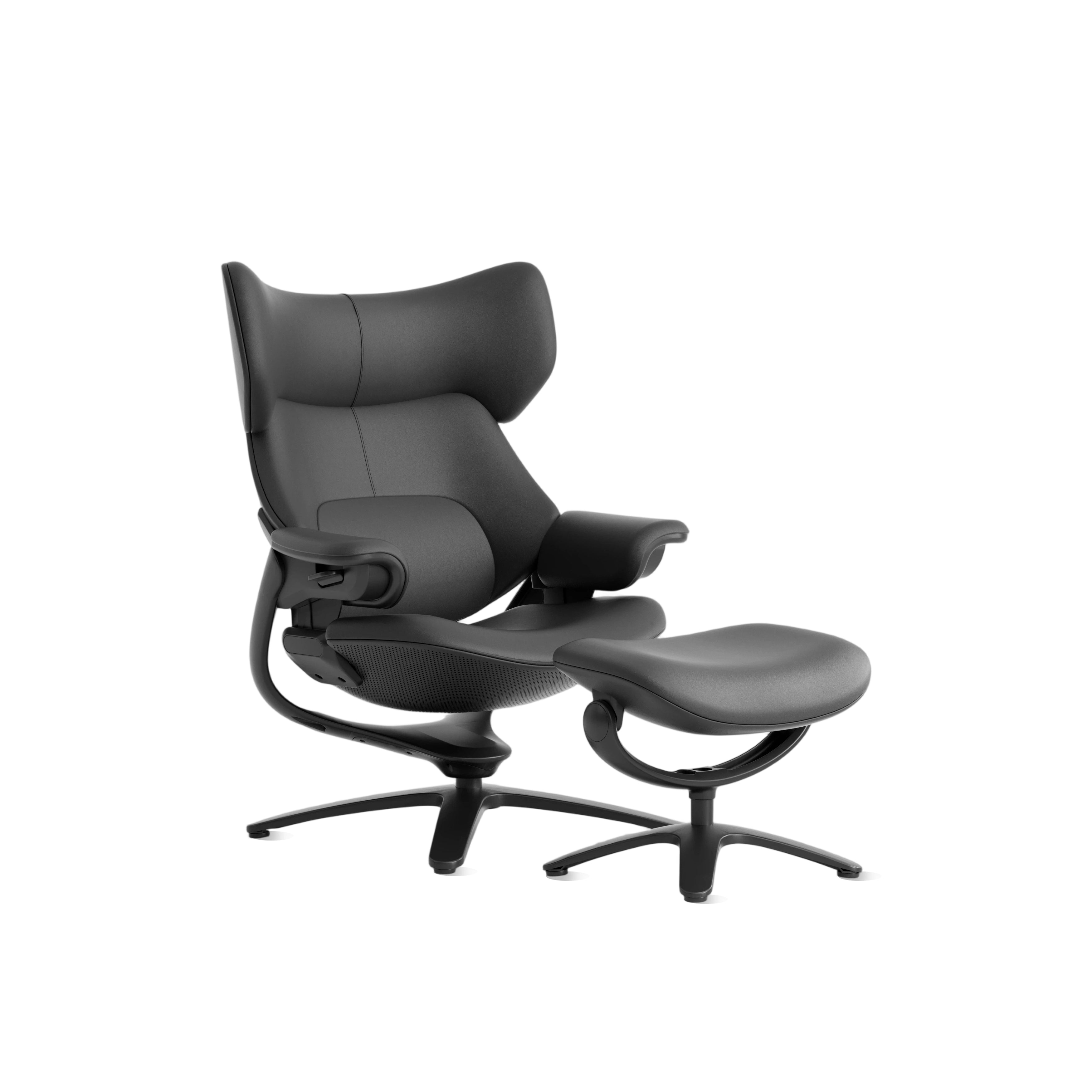 Miro Fauteuil de détente avec repose-pieds et appui-tête réglable