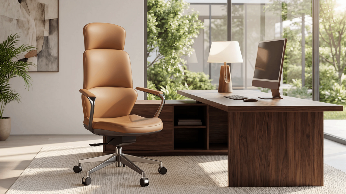 Fauteuils cuir dossier haut