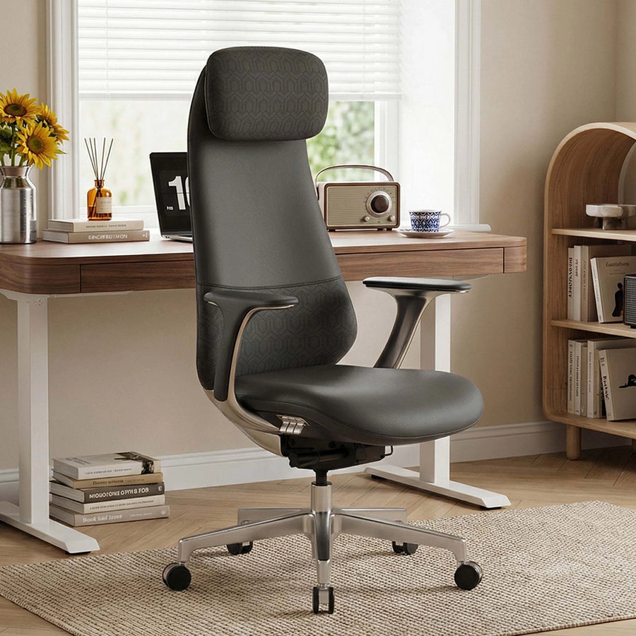 Omidi Neta Chaise en Cuir Premium avec Appuie-tête