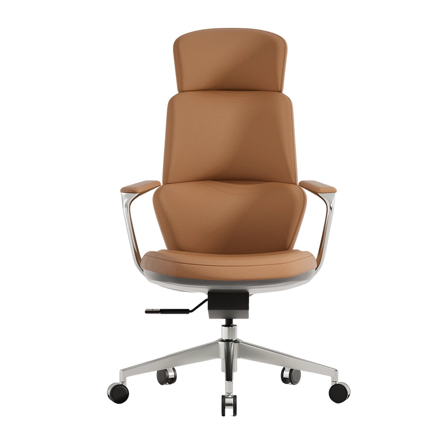 Omidi Nolan - Fauteuil en cuir ergonomique au design classique