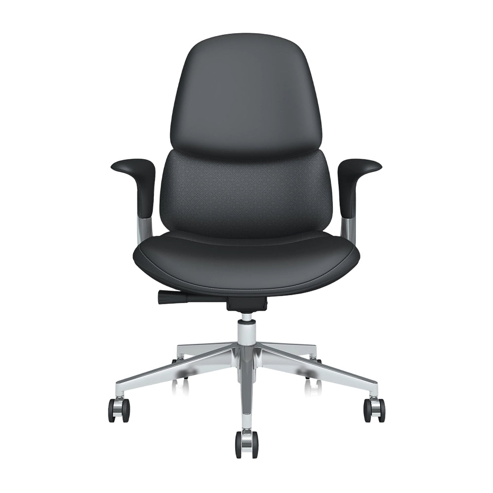 Neris Chaise de Bureau en Cuir Mi-Dossier avec Meilleur Rapport Qualité-Prix