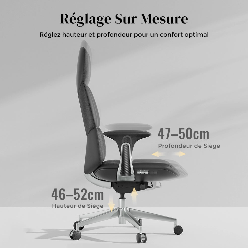 Nyla Chaise en Cuir avec Réglage Facile