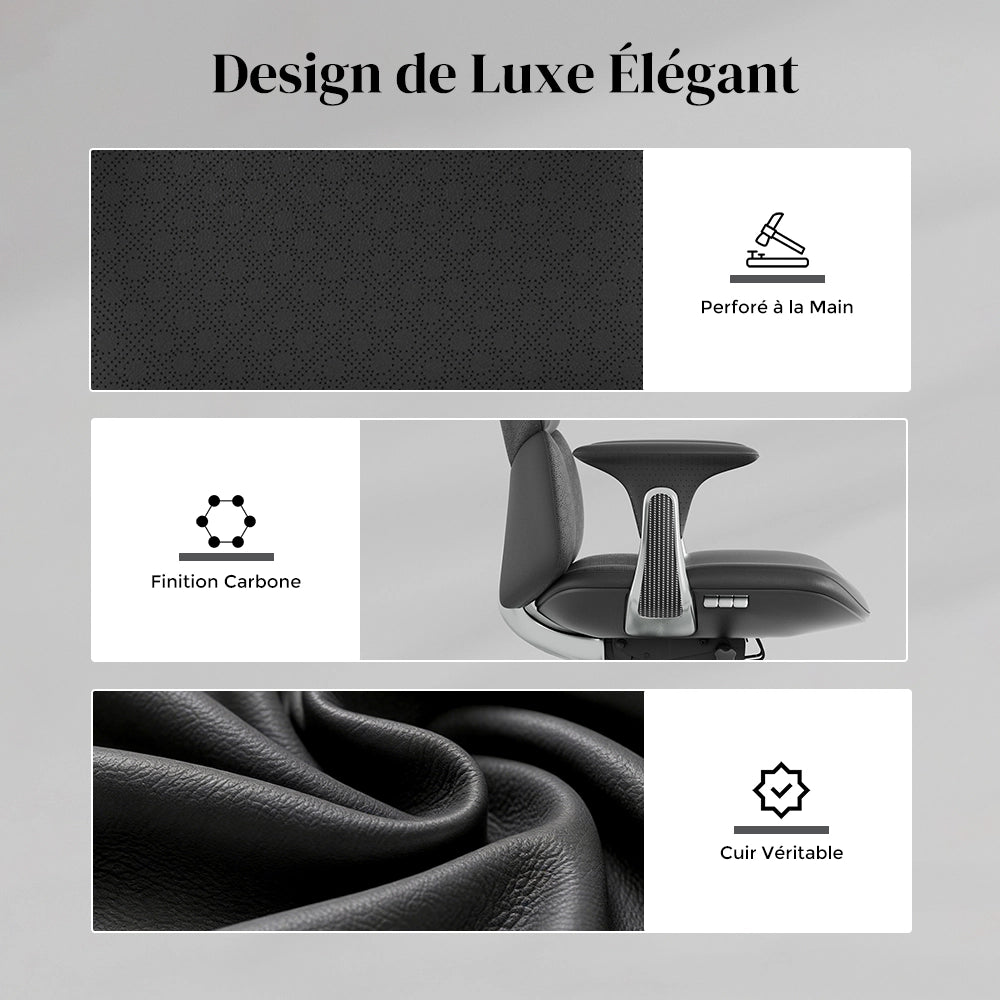 Nyla Chaise en Cuir avec Réglage Facile