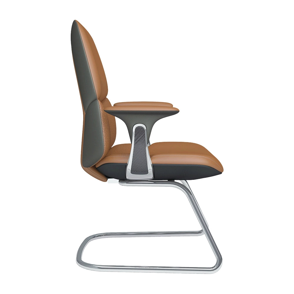 Neris Chaise de Bureau en Cuir Mi-Dossier avec Meilleur Rapport Qualité-Prix