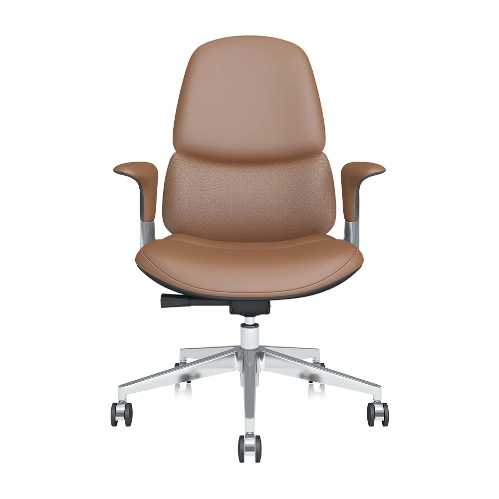 Neris Chaise de Bureau en Cuir Mi-Dossier avec Meilleur Rapport Qualité-Prix