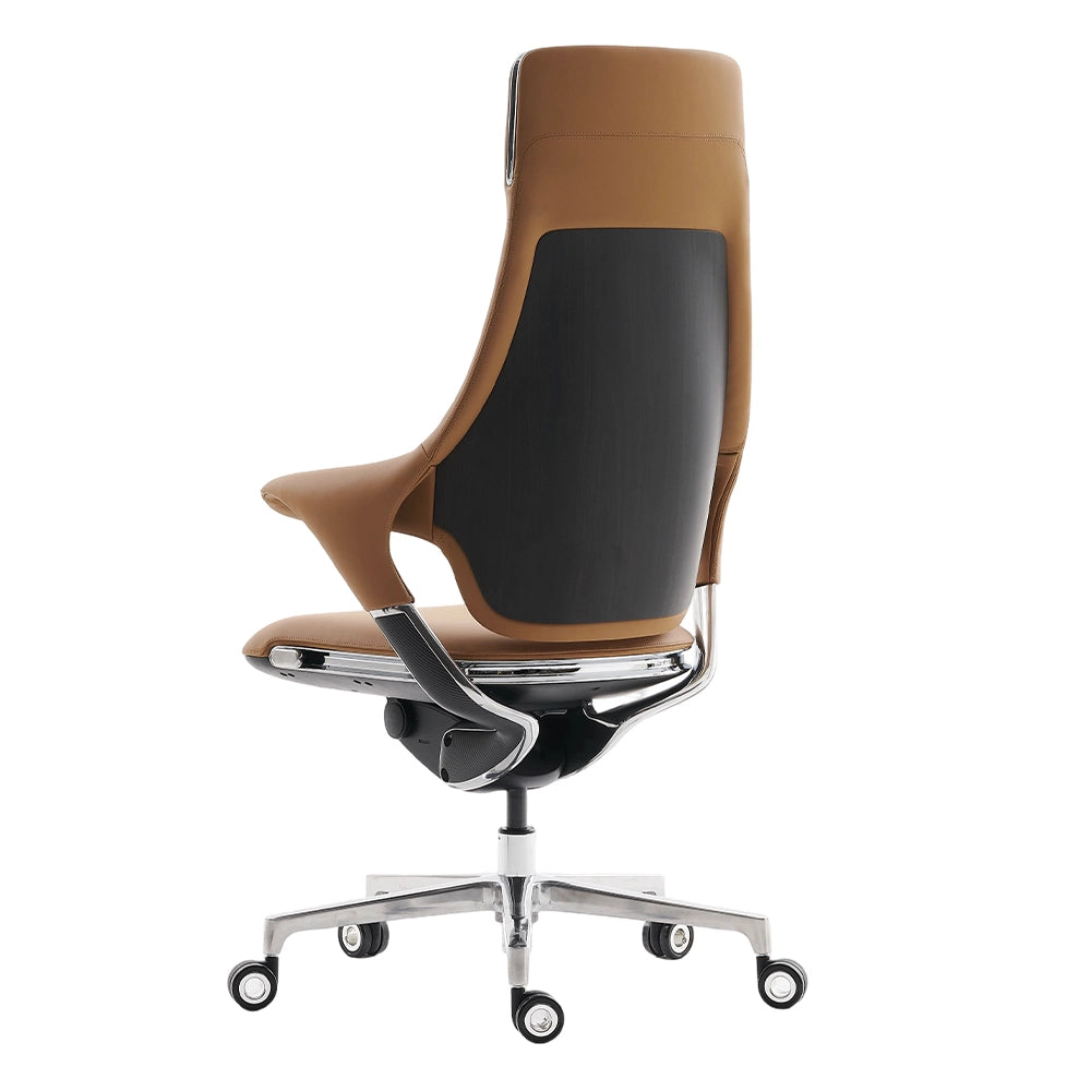 Nigel Chaise en Cuir Premium avec Assise Confortable